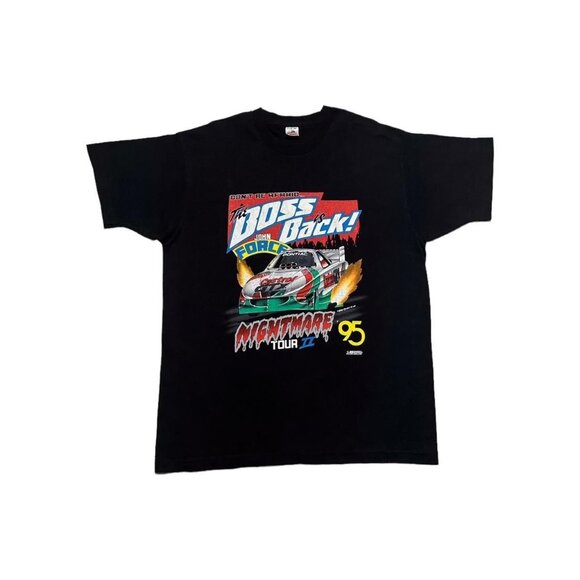 Vintage John Force Nightmare Tour 2 NASCAR T-Shirt - Picture 1 of 4